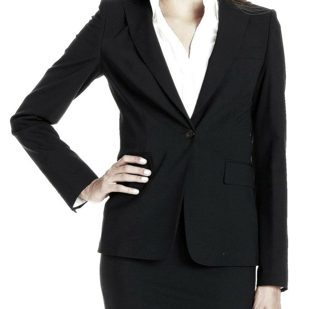 HUGO BOSS NAVY WOOL BUSINESS "JUICY" BLAZER JACKET SIZE 6 BRAND NEW TAGS $575.00